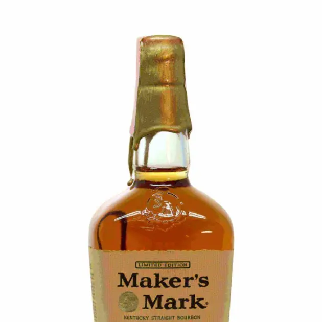 Maker’s Mark Gold Wax 101 Proof Limited Edition Autographed Pint 1970’s