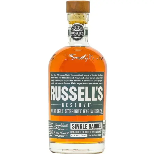 Russells Reserve Single Barrel Rye 104 proof