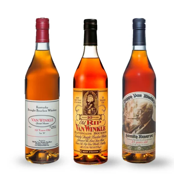 Pappy Van Winkle 10 Year, 12 Year Lot B & 15 Year Bundle